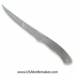 Fillet Knife Blade Blank 002 - 9Cr18MoV Stainless Steel - 11 1/2" OAL