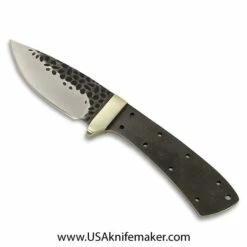 Hunting Knife Blade 035 - 9Cr18MoV Stainless Steel - Hammered Finish