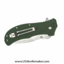 KMS Liner Lock K1313 Flipper Knife Kit - 440C Satin Blade Finish - OD Green G10 Scales