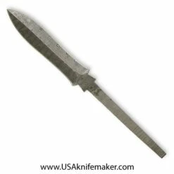 Dagger Hidden Tang SD7 - Ladder Pattern Damascus Blade Blank - SD7