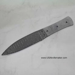 Drop Point Bushy - Ladder Pattern Damascus