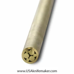 Mosaic - USA KMS Brass Mosaic Pin For Knife Handle #102-1- 1/4" Diameter