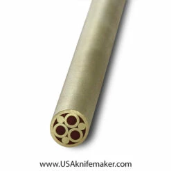 Mosaic - USA KMS Brass Mosaic Pin For Knife Handle #108-2 - 1/4" Diameter