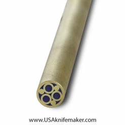 Mosaic - USA KMS Brass Mosaic Pin For Knife Handle #108-3 - 1/4" Diameter