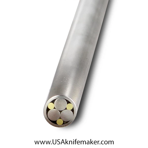 Mosaic - USA KMS Stainless Steel Mosaic Pin For Knife Handle #302-3-1/4" Diameter