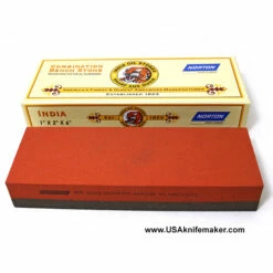 Bench Stone INDIA Combination Coarse/Fine 6"x2"x1" By Norton Premium Quality