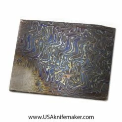 Damascus - DarkTi - .174" X 3.75" X 5" - Zirc/Titanium - By Chad Nichols