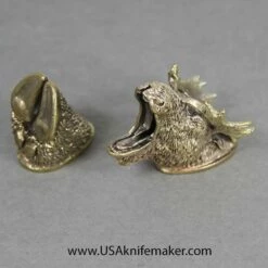 Guard & Pommel Set - Moose #25 - Bronze - Guard 50x30x35 Pommel 33x28x14